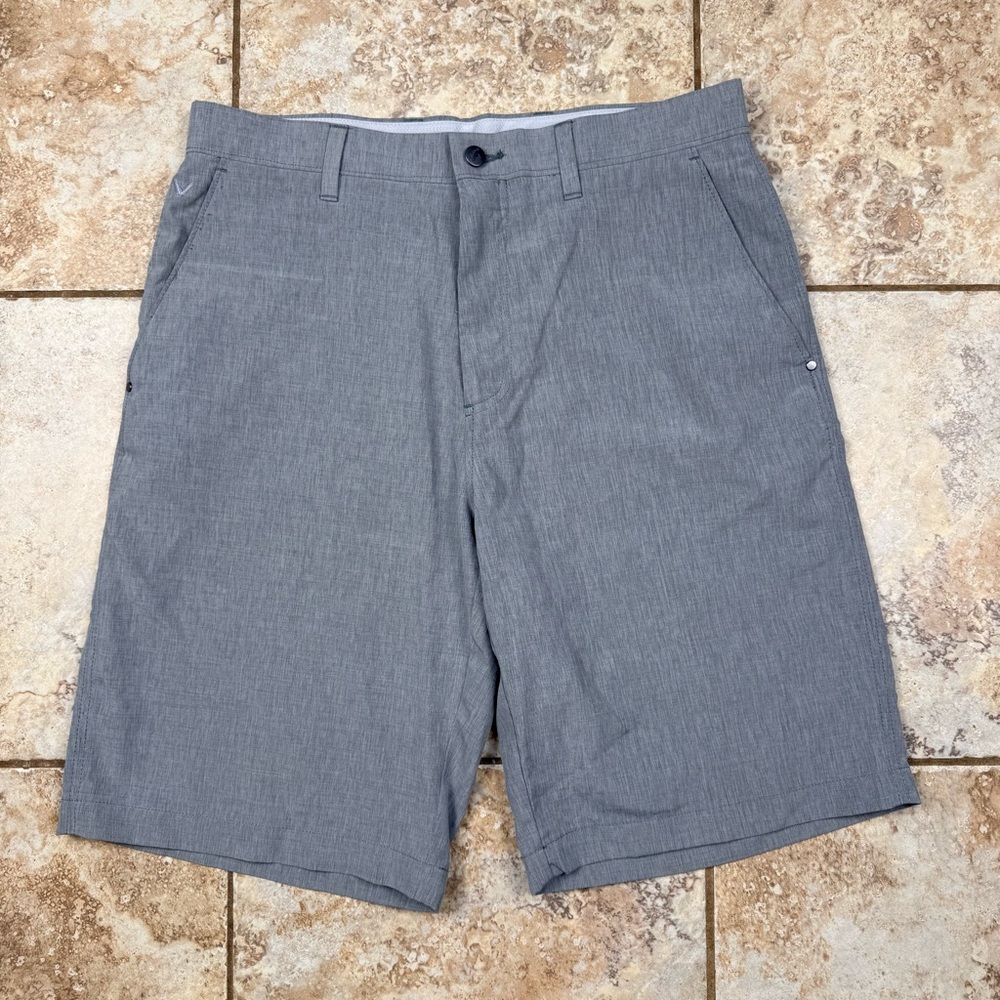 Callaway Men's Charcoal Flat Front Golf Shorts